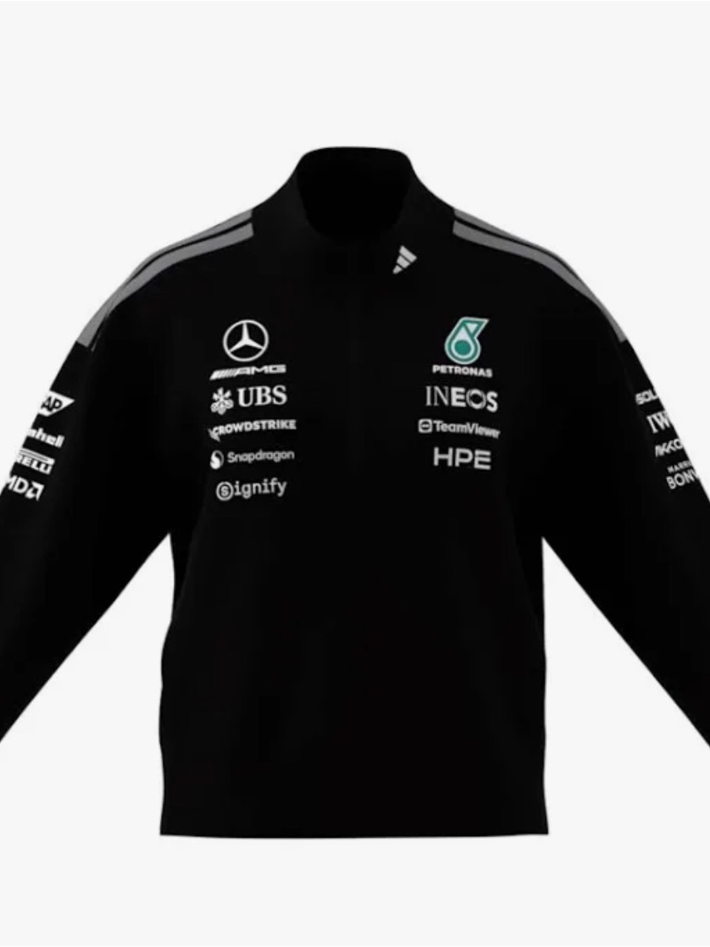 adidas Mercedes-AMG Petronas Formula One Team Engineers 1/4 Zip Sweatshirt